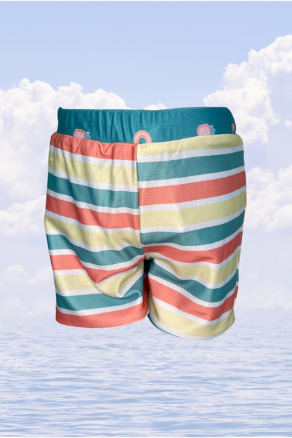 Echo Kids' Unisex Swim Shorts - Reversible