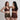 BC High Waist Swim and Sports Shorts - Reversible - Chestnut Brown / Spice Quilt