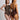 Costa Brava High Neck One Piece Swimsuit - Reversible - Chestnut Brown / Spice Quilt