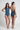 Costa Brava High Neck One Piece Swimsuit - Reversible - Steel Blue / Blue Mosaic
