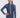 Kusu Girls Front Zip Long Sleeve One Piece - Blue Mosaic