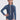 Kusu Girls Front Zip Long Sleeve One Piece - Blue Mosaic