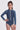 Kusu Girls Front Zip Long Sleeve One Piece - Blue Mosaic