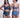 Sumba High Waist Bikini Bottom - Reversible - Steel Blue / Blue Mosaic