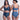 Sumba High Waist Bikini Bottom - Reversible - Steel Blue / Blue Mosaic