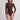 Riyue Long Sleeve Zip One Piece - Chestnut Brown