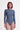 Riyue Long Sleeve Zip One Piece - Steel Blue