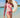 Kusu Girls Front Zip Long Sleeve One Piece - Bougainvillea