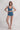 BC High Waist Swim and Sports Shorts - Reversible - Steel Blue / Blue Mosaic
