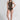 Costa Brava High Neck One Piece Swimsuit - Reversible - Chestnut Brown / Spice Quilt