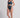 Desaru Crop Bikini Top - Reversible - Steel Blue / Blue Mosaic