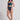 Desaru Crop Bikini Top - Reversible - Steel Blue / Blue Mosaic