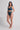 Desaru Crop Bikini Top - Reversible - Steel Blue / Blue Mosaic