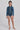 Kusu Girls Front Zip Long Sleeve One Piece - Blue Mosaic