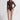 Riyue Long Sleeve Zip One Piece - Chestnut Brown