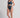Sumba High Waist Bikini Bottom - Reversible - Steel Blue / Blue Mosaic