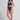 Sumba High Waist Bikini Bottom - Reversible - Steel Blue / Blue Mosaic