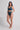 Sumba High Waist Bikini Bottom - Reversible - Steel Blue / Blue Mosaic