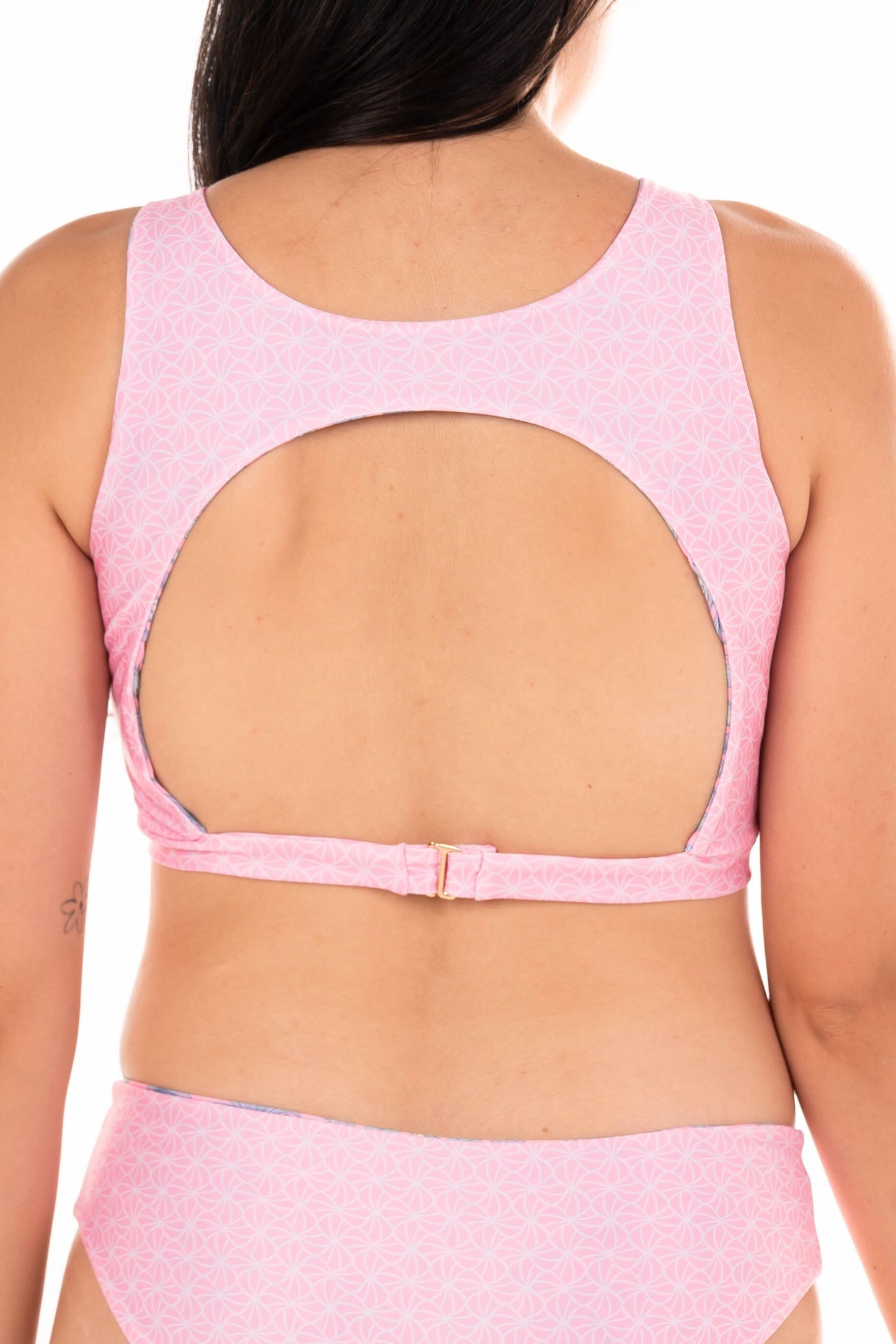 Juno High Neck Swim and Sport Top - Reversible