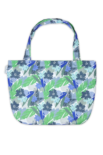 August Society Large Tote Bag Reversible in Rustic and Postcard print