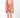 Person wearing a pink swimsuit on a white background