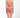 Person wearing a peach-colored bikini on a white background