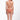Person wearing a peach-colored bikini on a white background