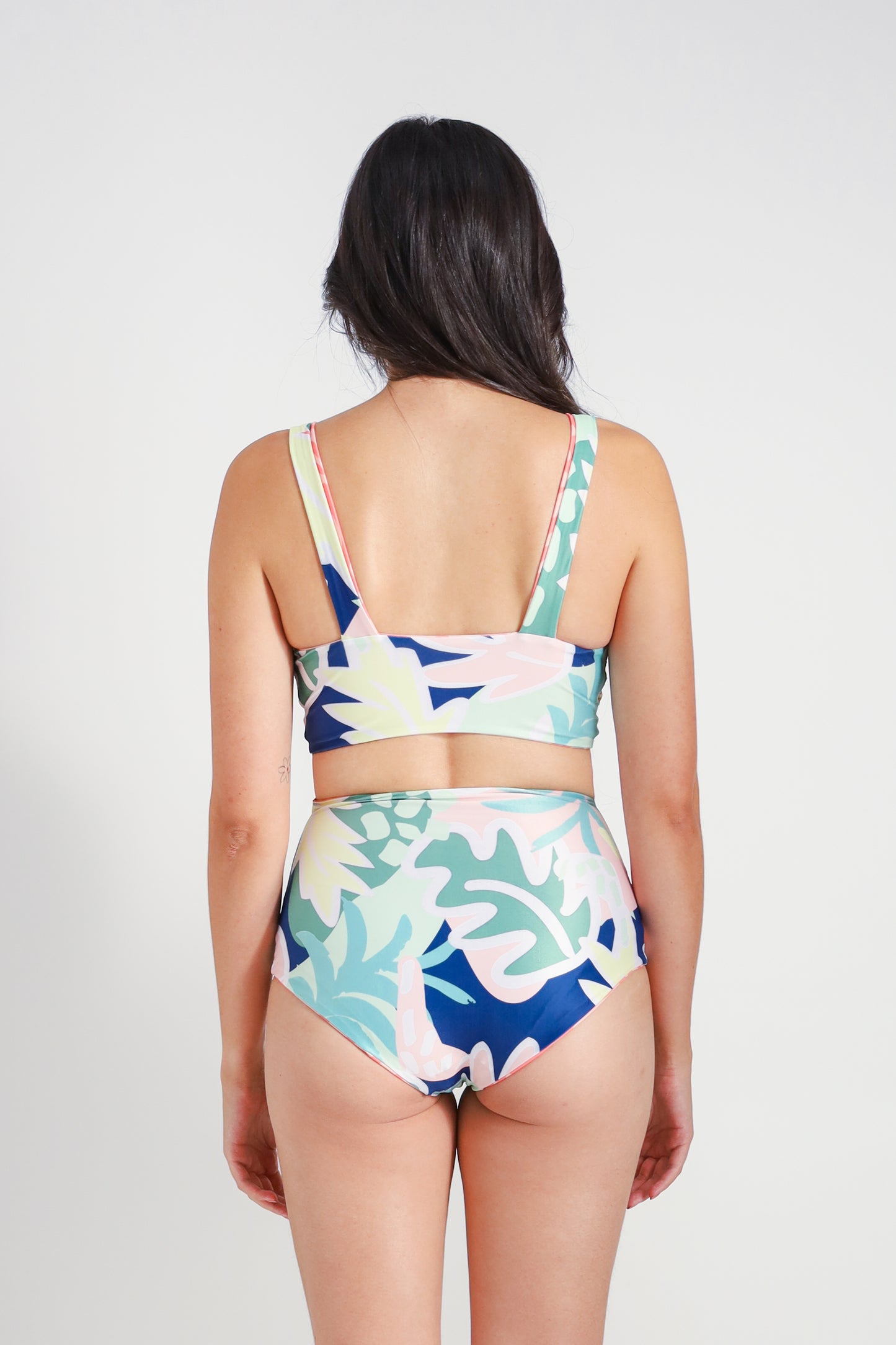 Sumba High Waist Bikini Bottom - Reversible