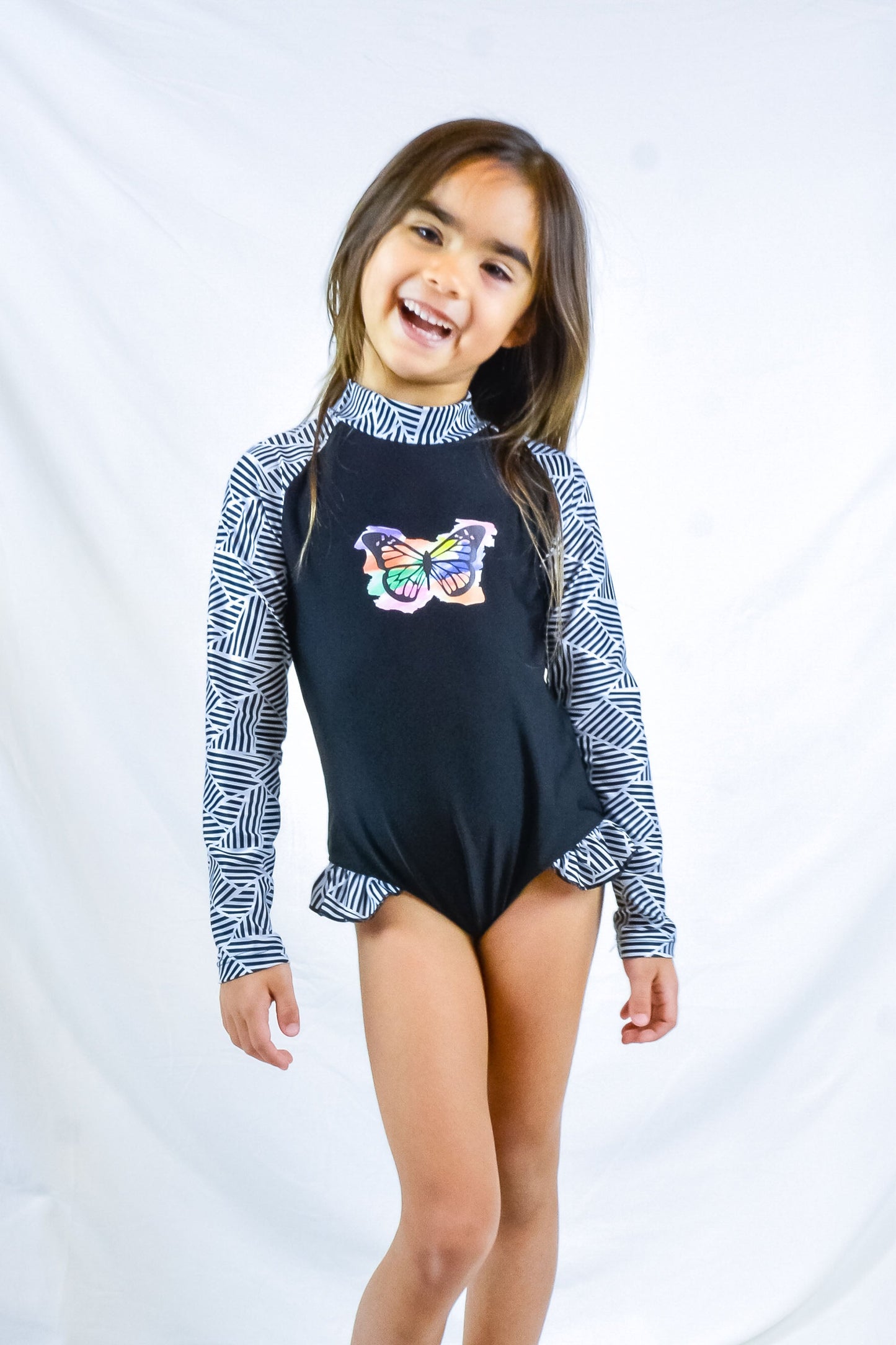 Coral Girls' Long Sleeve Swimsuit (Sale)