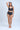 Sumba High Waist Bikini Bottom - Reversible - Shadow Palm/Black