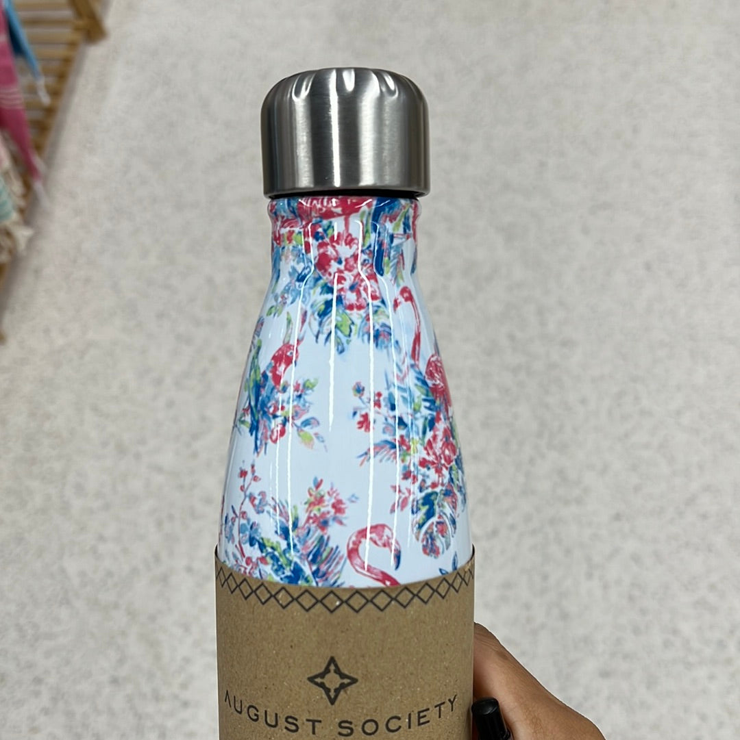 Stainless Steel Bottle 500ml - Floral Flamingo